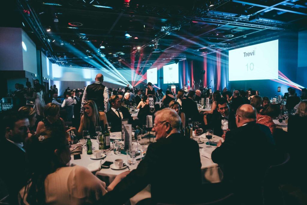 corporate event celebration with Mount Charles catering services