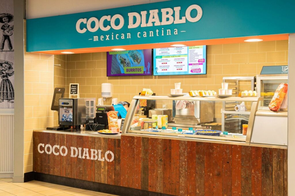 Contract catering services for food area in the transport industry