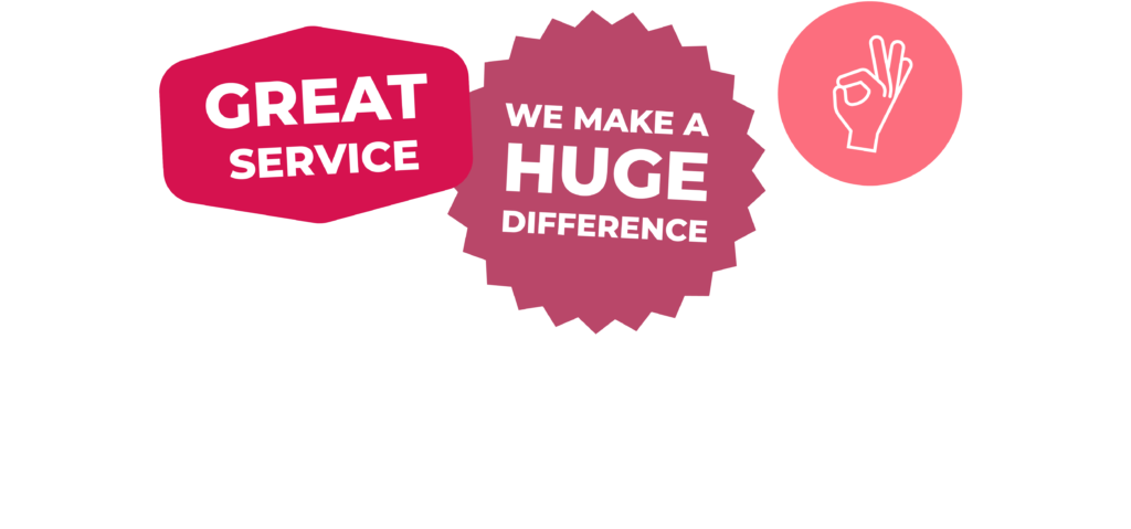 Great Service! We make a huge difference!