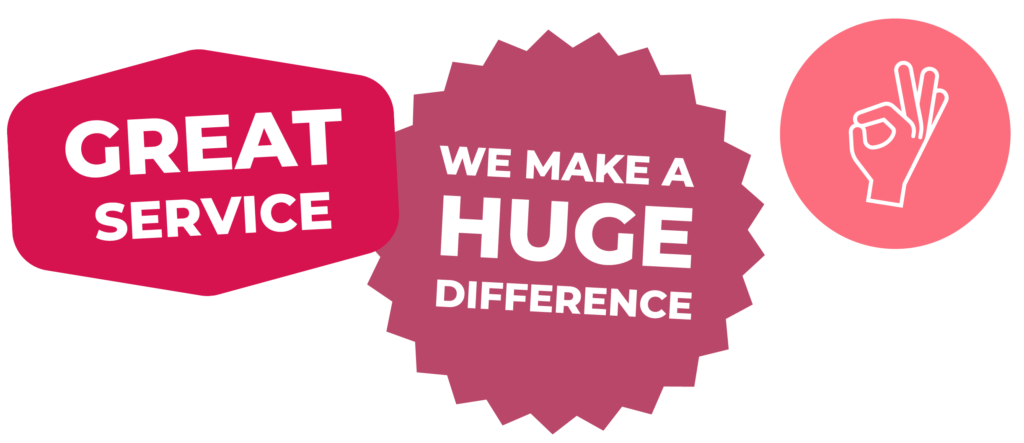 Great Service! We make a huge difference!